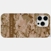 Wüste Camouflage Kieselsteine, Ihr Name, personali Case-Mate iPhone Hülle (Rückseite (Horizontal))