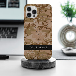 Wüste Camouflage Kieselsteine, Ihr Name, personali Case-Mate iPhone Hülle