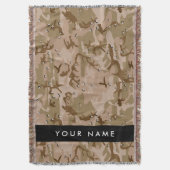 Wüste Camouflage Kieselsteine, Ihr Name, personali Decke (Vorderseite Vertikal)