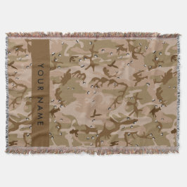 Wüste Camouflage Kieselsteine, Ihr Name, personali Decke