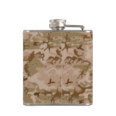 Wüste Camouflage Kieselsteine, Ihr Name, personali Flachmann (Rückseite)