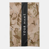 Wüste Camouflage Kieselsteine, Ihr Name, personali Geschirrtuch (Vertikal)