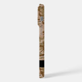 Wüste Camouflage Kieselsteine, Ihr Name, personali iPhone Hülle (Linke Seite)