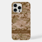 Wüste Camouflage Kieselsteine, Ihr Name, personali iPhone Hülle (Rückseite)