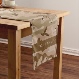 Wüste Camouflage Kieselsteine, Ihr Name, personali Kurzer Tischläufer