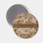 Wüste Camouflage Kieselsteine, Ihr Name, personali Magnet (Vorderseite/Rückseite)