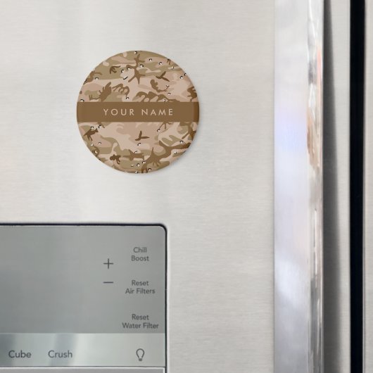Wüste Camouflage Kieselsteine, Ihr Name, personali Magnet (In Situ (Kühlschrank))