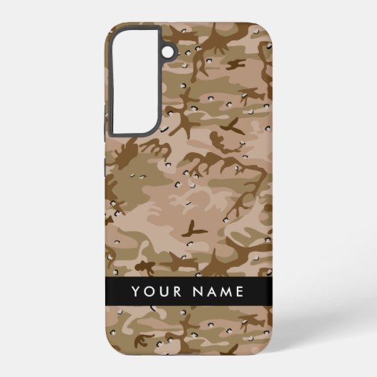 Wüste Camouflage Kieselsteine, Ihr Name, personali Samsung Galaxy Hülle (Rückseite)