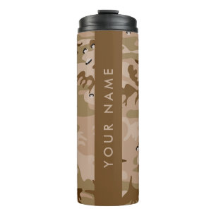 Wüste Camouflage Kieselsteine, Ihr Name, personali Thermosbecher