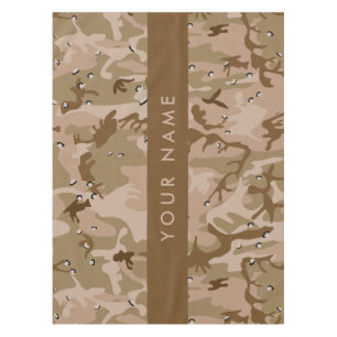 Wüste Camouflage Kieselsteine, Ihr Name, personali Tischdecke