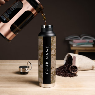 Wüste Camouflage Kieselsteine, Ihr Name, personali Trinkflasche