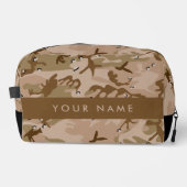 Wüste Camouflage Kieselsteine, Ihr Name, personali Waschbeutel (Vorderseite)