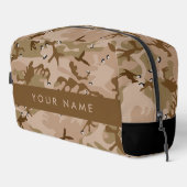Wüste Camouflage Kieselsteine, Ihr Name, personali Waschbeutel (Rechte Ecke)