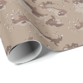 Wüste Camouflage Maskuline Design Geschenkpapier (Rolleneckpunkt)