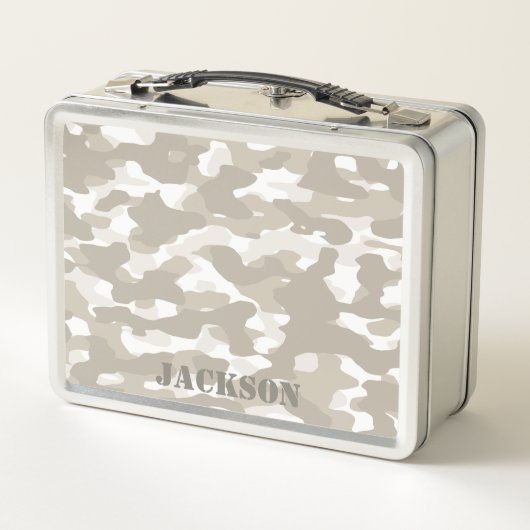 Wüste Camouflage Metal Lunchbox (Rückseite)