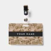 Wüste Camouflage, Militär, Armee Ausweis (Vorderseite mit Clip)