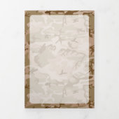 Wüste Camouflage, Militär, Armee Dreifach Gefaltete Karte (Cover)