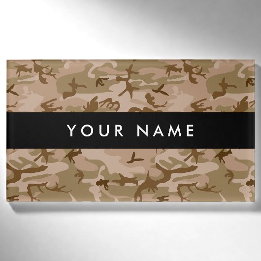 Wüste Camouflage, Militär, Armee Namenschild (Vorderseite)