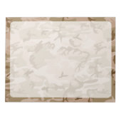 Wüste Camouflage, Militär, Armee Notizblock (Vorderseite)
