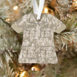 Wüste Camouflage Militärischer Personalisierter Be Ornament