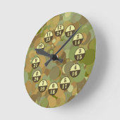 Wüste Camouflage Militärzeit Runde Wanduhr (Winkel)