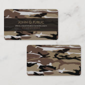 Wüste-Camouflage-Muster Visitenkarte (Vorne/Hinten)