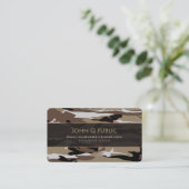 Wüste-Camouflage-Muster Visitenkarte (Stehend Vorderseite)