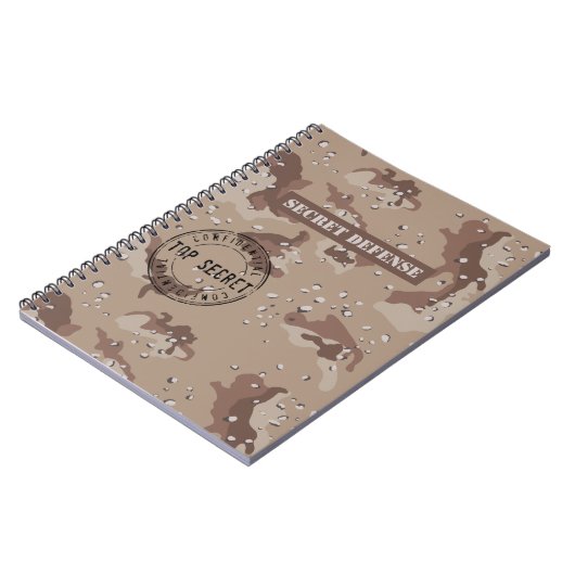 Wüste-Camouflage Notizblock (Linke Seite)