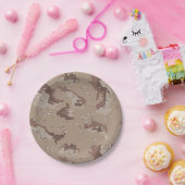 Wüste-Camouflage Pappteller (Party)