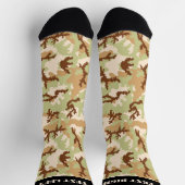 Wüste Camouflage Pattern Socks Socken (Oben)