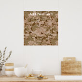 Wüste-Camouflage Poster (Küche)