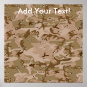 Wüste-Camouflage Poster (Vorne)