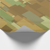 Wüste-Camouflage-Rechtecke Geschenkpapier (Ecke)