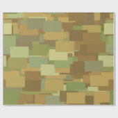 Wüste-Camouflage-Rechtecke Geschenkpapier (Flach)