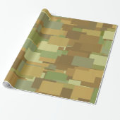 Wüste-Camouflage-Rechtecke Geschenkpapier (Ungerollt)