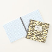 Wüste Camouflage Square Notizblock (Innenseite)