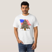 Wüste Camouflage Weihnachtsbaum mit amerikanischer T-Shirt (Vorne ganz)