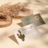 Wüste Chic Diaper Raffle Begleitkarte