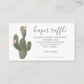 Wüste Chic Diaper Raffle Begleitkarte (Vorderseite)