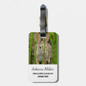 Wüste Cottontail Rabbit Gepäckanhänger (Rückseite vertikal)