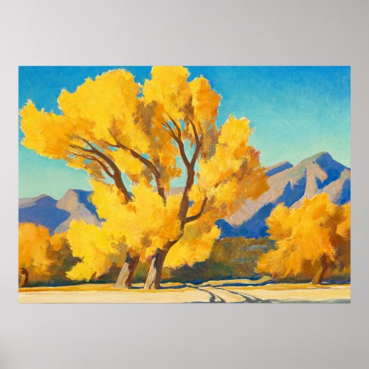 Wüste Cottonwood, Arizona von Maynard Dixon Poster (Vorne)