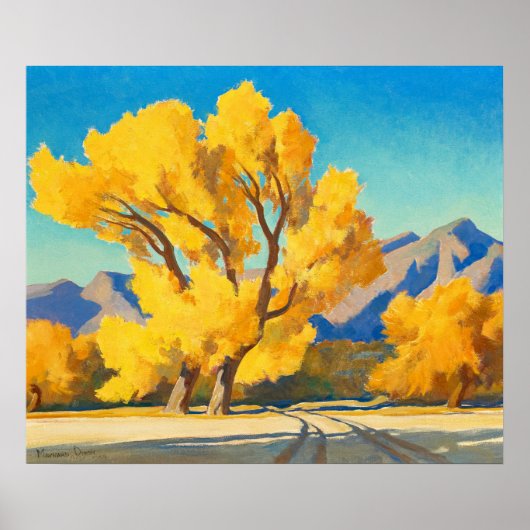 Wüste Cottonwood, Arizona von Maynard Dixon Poster (Vorne)