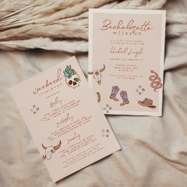 Wüste Cowgirl Bachelorette Weekend Einladung
