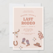 Wüste Cowgirl Bachelorette Wochenende Einladung (Vorderseite)