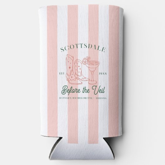 Wüste Cowgirl Country Club | Bachelorette Selters Dosenkühler (Vorderseite)