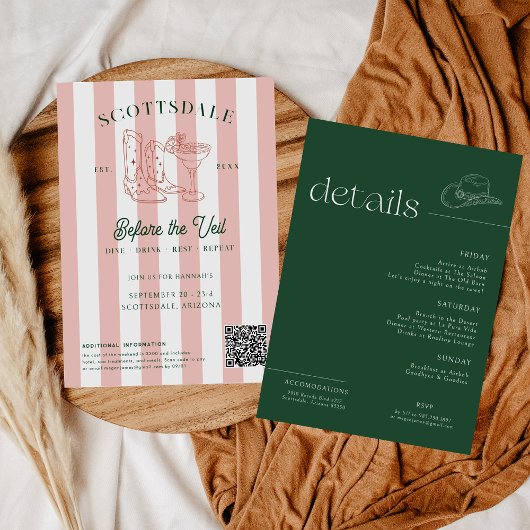 Wüste Cowgirl Country Club | Bachelorette Weekend Einladung