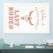Wüste Cowgirl Last Rodeo Willkommen Banner (Messe)