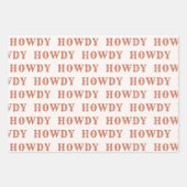 Wüste Cowgirl letzte Rodeo Wrapping Paper Sheets Geschenkpapier Set (Vorderseite)