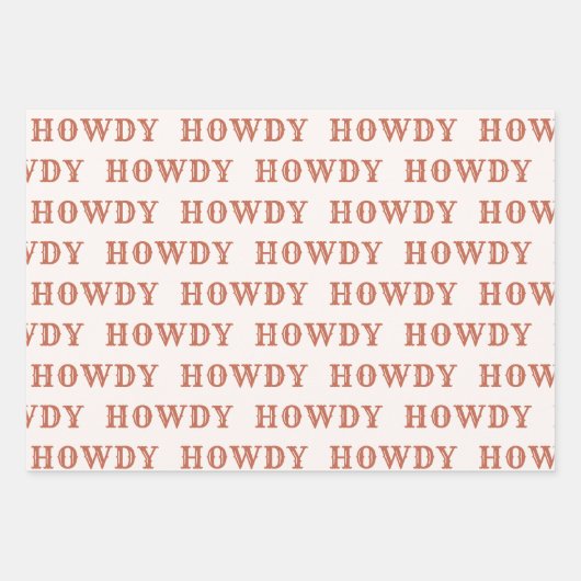 Wüste Cowgirl letzte Rodeo Wrapping Paper Sheets Geschenkpapier Set (Vorderseite)