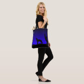 Wüste Coyote Howling auf dem Mond Tasche (Am Model)